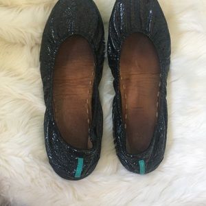 Tieks Obsidian Black flats size 10